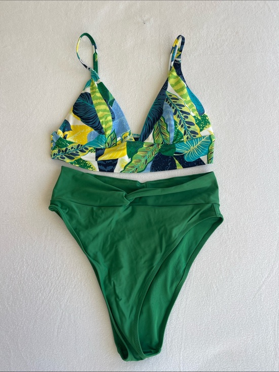 aerie Other - Aerie Tropical Print High Waisted Bikini Set Size Medium